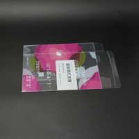Boîte d'emballage en PET recyclé écologique avec logo personnalisé, vente en gros, étui en plastique pliable, revêtement UV, cosmétique, soin de la peau