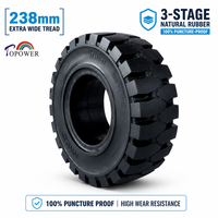 Ban Solid Industri Tahan Panas Rendah dengan Tapak Anti Selip untuk Truk Angkut Pelabuhan 27*10-12 TP301 Ban Solid Forklift