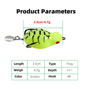 ปลากะพงขาว3.5ซม./4.7ก., เหยื่อล่อปลาขนาดเล็กทำจากวัสดุ ABS - Product Image 2