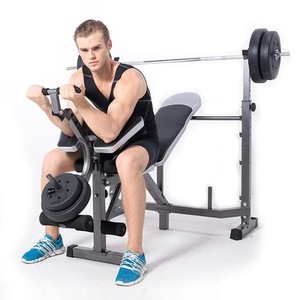 Thiết Bị Tập Thể Dục Giường Nâng Tạ Đa Chức Năng Barbell Bench Press Squat Rack Machine - Product Image 2