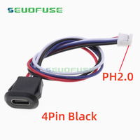4-Pin-USB-Typ-C-Anschluss Buchse Mit Kartenverschluss 3A Hochstrom-Ladebuchse USB-C-Ladeanschluss