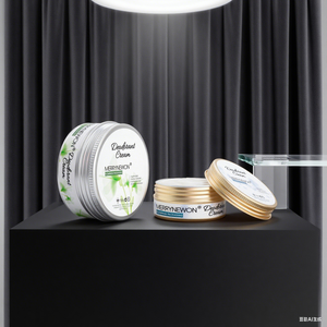 Tapa de rosca hermética de estaño de aluminio ecológico caliente para bálsamo de crema de sebo con ilustraciones personalizadas - Product Image 4