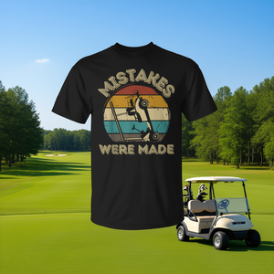 T-shirt Mistakes Were Made Golf Cart pour golfeur, design vintage - Product Image 3