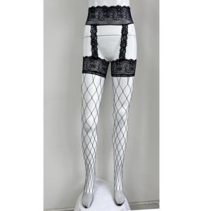 Lingerie Sexy da donna con <span class=keywords><strong>calze</strong></span> <span class=keywords><strong>reggicalze</strong></span> aderenti in pizzo e <span class=keywords><strong>a</strong></span> <span class=keywords><strong>rete</strong></span> - Product Image 2