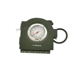 Boussole de survie professionnelle pour les voyages en plein air longue distance, en aluminium, format poche, échantillon gratuit - Product Image 1