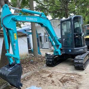 เครื่องขุด SK55ขนาดเล็ก Kobelco 5ตันมือสองไฮดรอลิกตีนตะขาบแกนคาวาซากิ PLC ส่วนประกอบของปั๊ม5ton ปฏิบัติการ - Product Image 4