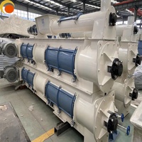 Machine à granulés d'aliments pour animaux à matrice annulaire 15T/H, ligne de production industrielle de granulés d'aliments pour animaux, moulin à granulés haute capacité pour usine d'aliments pour animaux