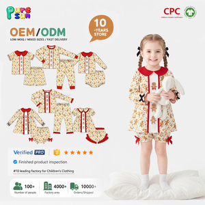 Puresun Trade Assurance, vêtements pour enfants 100% coton, col Peter, imprimé bonhomme en pain d'épices de Noël, ensembles de vêtements pour garçons de 8 à 9 ans - Product Image 2