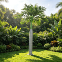 Palmiers artificiels géants d'extérieur : Faux palmiers à noix de coco, palmiers royal dattier, Washingtonia, Areca – Idéaux pour projets de paysagisme et de complexes hôteliers, résistants aux UV et ignifuges.