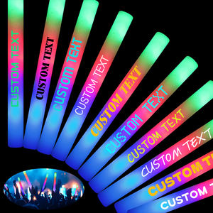 Bâton <span class=keywords><strong>Lumineux</strong></span> <span class=keywords><strong>Mousse</strong></span> Nicro Coloré Scintillant, Accessoire de Fête Néon à LED pour Concert - Product Image 1