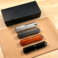 Couteau de poche EDC en acier 440C avec mini manche en aluminium, idéal pour le camping et l'extérieur, vente en gros usine