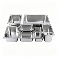 Pan Makanan Komersial Stainless Steel GN Pan Gastronorm untuk Penyimpanan Makanan Hotel Restoran Katering Dapur Buffet