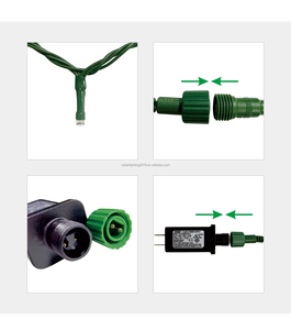 Led giáng sinh Cổ Tích chuỗi ánh sáng Vòng hoa 10m màu xanh lá cây dây nhựa IP65 cho trong nhà/ngoài trời nhà năm mới 2026 Cây giáng sinh - Product Image 4