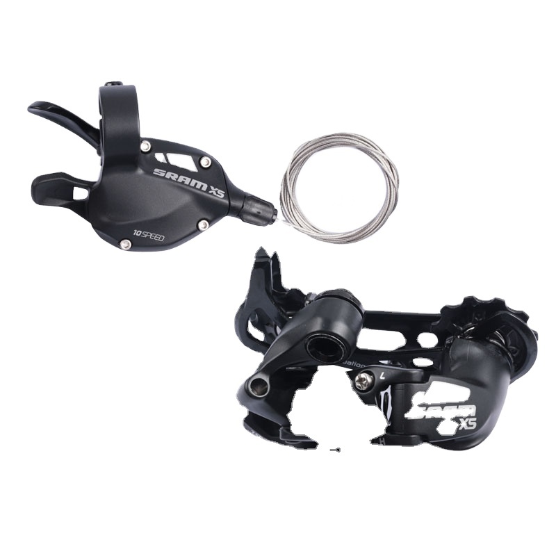 Dérailleur Arrière SRAM X5 Neuf, 9 Vitesses, Cage Moyenne Couleur Argent - Compatible VTT