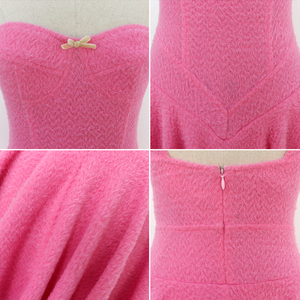 Vestido Mini Ajustado sin Mangas <span class=keywords><strong>con</strong></span> Textura Suave para Mujer, Color Rosa, Mezcla de Algodón, para Uso Casual y de Fiesta - Product Image 5