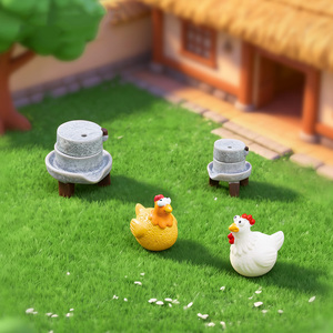 Offre Spéciale : Adorable Figurine <span class=keywords><strong>de</strong></span> Poulet <span class=keywords><strong>en</strong></span> Résine, Miniature pour Micro-Paysage, <span class=keywords><strong>Jardin</strong></span>, Maison <span class=keywords><strong>de</strong></span> Poupées, Décoration <span class=keywords><strong>de</strong></span> Bureau - Product Image 2