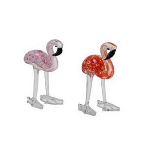 Tiny Glass World Adornos de Cristal Hechos a Mano con Forma de Pájaro, Estilo Art Deco, Modernos, de Lujo Ligero, para Bautizo y Aniversario - Product Image 1