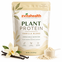 Poudre de protéines végétales véganes à marque privée pour la croissance musculaire des adultes, complément nutritionnel sportif 50g+ en vrac OEM