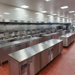 Peralatan Dapur Komersial Restoran Kecil Set Lengkap Desain Dapur Gratis