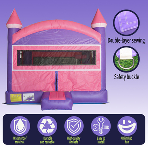 Casa <span class=keywords><strong>de</strong></span> Brinco Inflable Portátil Pequeña con Soplador, Castillo Hinchable Ligero <span class=keywords><strong>para</strong></span> Niños, <span class=keywords><strong>para</strong></span> Uso en Interiores y Exteriores - Product Image 3