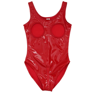 Combinaison sexy en cuir PU sans dos avec fermeture éclair à l'entrejambe, grande taille pour femmes, lingerie, <span class=keywords><strong>catsuit</strong></span> en <span class=keywords><strong>latex</strong></span>, combinaison érotique, costumes - Product Image 3