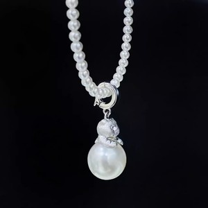 31347 Accesorios de Perlas DIY, Hebilla de Plata S925 para Colgante con Cuentas Redondas de 10-13 mm, Soporte Vacío para Colgante de Gatito - Product Image 4