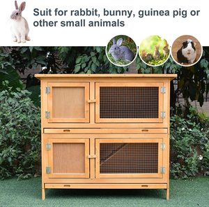 Fuers pour animaux domestiques, maison de <span class=keywords><strong>lapin</strong></span> en bois avec Ventilation, pour l'extérieur et l'<span class=keywords><strong>intérieur</strong></span> - Product Image 3