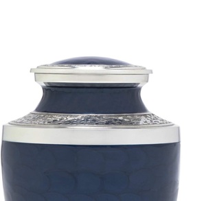 Urnes funéraires métalliques bleu marine très demandées pour le stockage des cendres, les cérémonies commémoratives et les salons funéraires, disponibles au prix d'exportation - Product Image 5