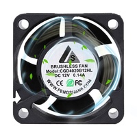 Personnalisé RD/FG/PWM 8500RPM 1.2W 40x40X20 12V 12000RPM DC Refroidissement CPU Ventilateur D'échappement 4020 Avec Roulement À Billes Brushless Cooler Fan