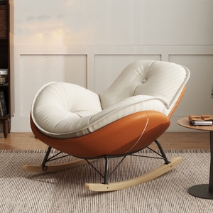 Chaise berçante moderne en forme de coquille d'œuf Fauteuil <span class=keywords><strong>inclinable</strong></span> pour adulte Canapé simple paresseux Balcon Loisirs Chaise longue pingouin Meubles d'hôtel - Product Image 3