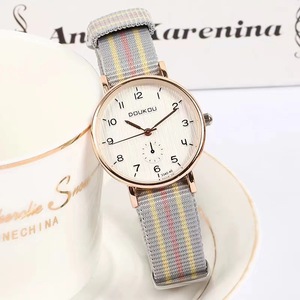 Montre pour femme, bracelet en toile, montre à quartz, montre étanche, montre tendance - Product Image 2