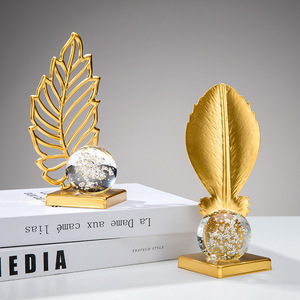 Đồ trang trí quả cầu pha lê sắt sang trọng hiện đại, sáng tạo, trang trí nhà cửa, phòng khách, tủ rượu, văn phòng, đồ thủ công bằng kim loại làm quà kỷ niệm - Product Image 2