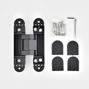 <b>Concealed</b> Door Hinge 3D Adjustable 180 Degree Zinc Alloy Minimalist Design For Door - Product Image 5