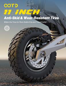 Livraison Gratuite UE Royaume-Uni USA – OOTD T10 Tout-Terrain Pliable Rapide Trottinette Électrique E-Scooter Skateboard Électrique pour Adultes - Product Image 5