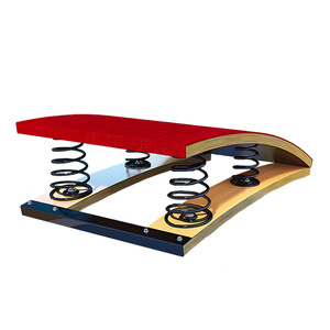 Planche à sauter à ressort en forme de S en acier pour adultes enfants pour le terrain d'athlétisme de campus entraînement physique divertissement sportif - Product Image 5