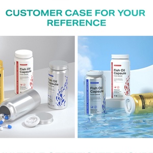 Aluminium Vitamin <b>Container</b> Supplement Packaging Aluminium Jar Tin Round Chemical <b>Pill</b> Capsule Tablet Bottle - Product Image 5