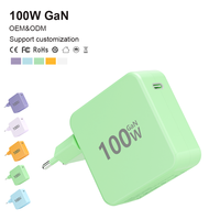 Adaptateur de chargeur rapide GaN 3.0 100W Adaptateur USB C universel pour MacBook Pro Ordinateur portable iPhone Samsung Xiaomi IPad Chargeurs et adaptateurs