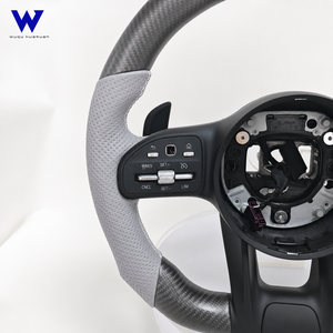 Volante Mejorado de Fibra de Carbono Compatible con Mercedes Benz 809 <span class=keywords><strong>Clase</strong></span> C <span class=keywords><strong>E</strong></span> S W205 W206 W213 W222 W223 W463 AMG, Listo para Instalar - Product Image 4