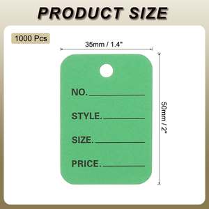 Étiquette suspendue personnalisée pour marque, rectangulaire, en papier, impression offset, avec code-barres. Cela va s'adapter parfaitement à votre design de logo. - Product Image 5