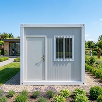 Conteneur en acier de 20 pieds, respirant, moderne, démontable, préfabriqué, pour maison, bureau, logement secondaire ou cabane de jardin, projet complet
