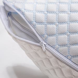 Juego De <span class=keywords><strong>Almohada</strong></span> refrescante tamaño Queen con <span class=keywords><strong>relleno</strong></span> adicional <span class=keywords><strong>almohada</strong></span> de espuma viscoelástica triturada con funda lavable para dormir con estómago lateral y trasero - Product Image 5