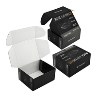 Caja de Embalaje Reciclable, Caja Rígida para Envíos, Caja de Cartón Corrugado para Regalos y Ropa con Logotipo