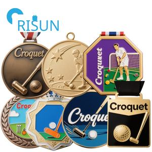 Venta al por mayor personalizado esmalte 3D deporte mazo <span class=keywords><strong>croquet</strong></span> juego premio Medalla medallón medallas personalizadas <span class=keywords><strong>croquet</strong></span> medallas - Product Image 1