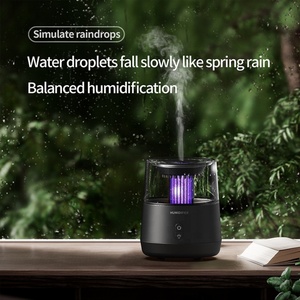 Diffuseur d'huiles essentielles à ultrasons avec lumière à 7 couleurs, design incroyable, brume fraîche, diffuseur d'arômes en forme de goutte de pluie pour la maison et le bureau - Product Image 3