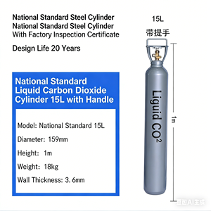 Cilindro de CO2 Chun Miao de 6m 15MPa, Tanque de Gas de Acero sin Costuras para Uso Industrial, Garantía de 3 Años - Product Image 3