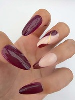 Uñas Postizas de Lujo Tipo Ataúd, Uñas Acrílicas Francesas Artificiales, Precio al por Mayor