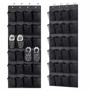 Organisateur mural pliable pour chaussures avec 24 compartiments en maille - Product Image 3