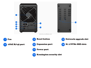 Almacenamiento en Red Empresarial Synology NAS DiskStation 723+ para Redes de Área - Product Image 5