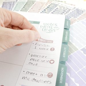 Pegatinas estéticas personalizadas para planificación, planificador diario semanal de fecha, hojas, calendario - Product Image 4
