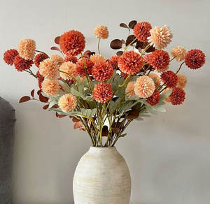 ODIS - Flores Artificiales Decorativas para Interiores, Pequeños Crisantemos de Imitación, Diente de León, Flores de Seda Kiku - Product Image 3